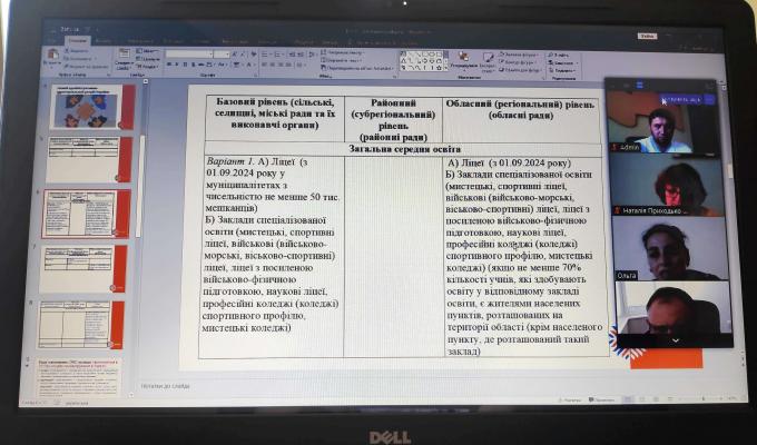 Роман Власенко в режимі відеозв’язку прийняв участь у сесії з розробки рекомендацій щодо розмежування та оптимізації функцій для ефективного управління освітою. Роман Власенко в режимі відеозв’язку прийняв участь у сесії з розробки рекомендацій щодо розмежування та оптимізації функцій для ефективного управління освітою.