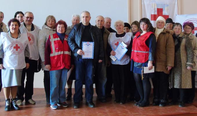 Попаснянський осередок Товариства Червоного Хреста в Україні відзначив 100 років з дня створення організації Попаснянський осередок Товариства Червоного Хреста в Україні відзначив 100 років з дня створення організації