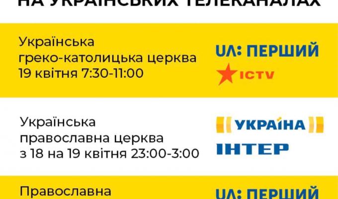Долучиться до онлайн та телетрансляцій богослужінь у Великдень Долучиться до онлайн та телетрансляцій богослужінь у Великдень