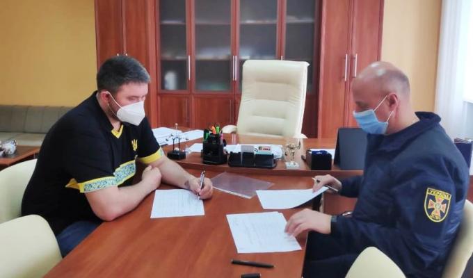 Роман Власенко спільно із начальником Сєвєродонецького  районного управління ГУ ДСНС України обговорили  спільні напрямки роботи 
