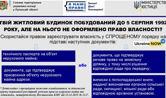 Головне територіальне управління юстиції у Луганській області повідомляє