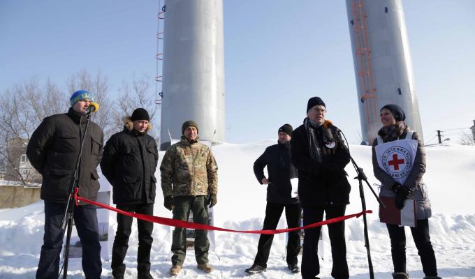 У Попасній відкрили дві водонапірні башти У Попасній відкрили дві водонапірні башти