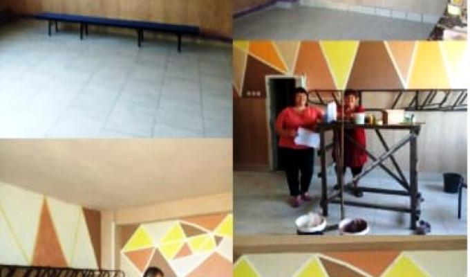 Ремонт роздягалень у Попаснянській ДЮСШ на стадії завершення Ремонт роздягалень у Попаснянській ДЮСШ на стадії завершення