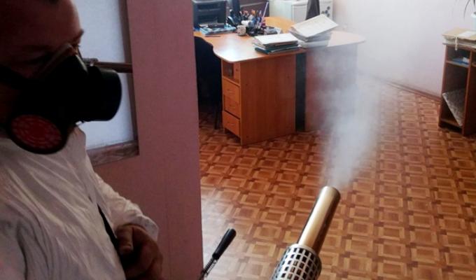В будівлі Попаснянської райдержадміністрації було проведено тестову дезінфекцію В будівлі Попаснянської райдержадміністрації було проведено тестову дезінфекцію