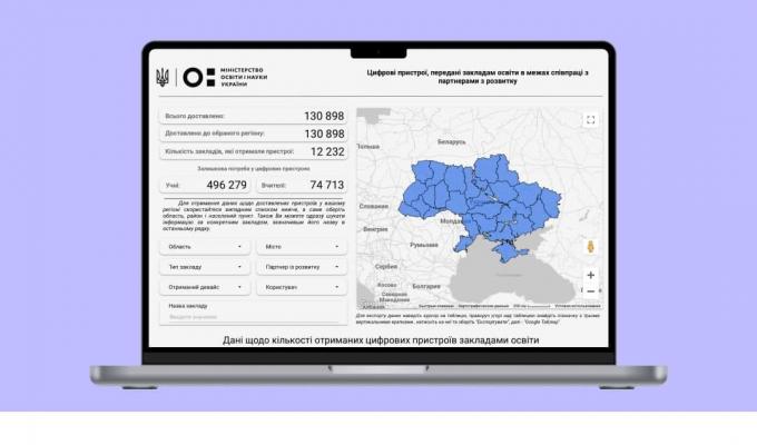 Стежте за розподілом ноутбуків для навчальних закладів - Мінцифри запустило інтерактивний дашборд Стежте за розподілом ноутбуків для навчальних закладів - Мінцифри запустило інтерактивний дашборд
