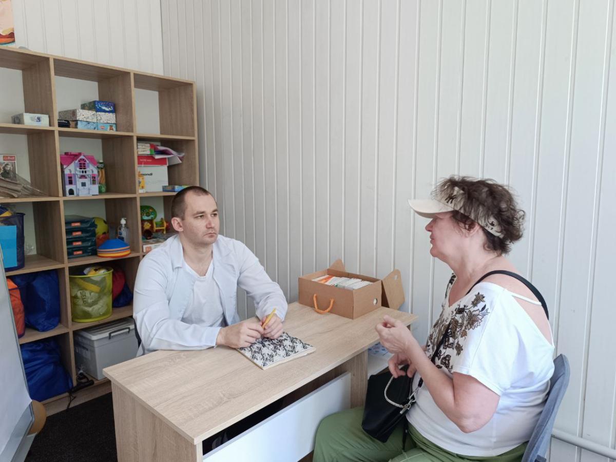 Мешканці громад з нашої області продовжують отримувати медичні консультації на базі Координаційного центру для ВПО Сіверськодонецької районної адміністрації в Івано – Франківську