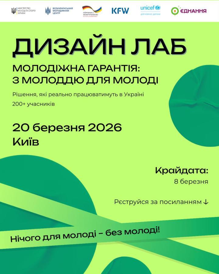 Дизайн-лаб “Молодіжна гарантія: з молоддю для молоді”