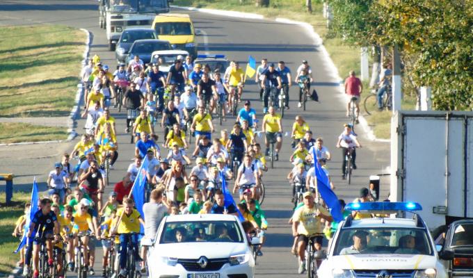 В Попасній відбувся святковий велопробіг В Попасній відбувся святковий велопробіг