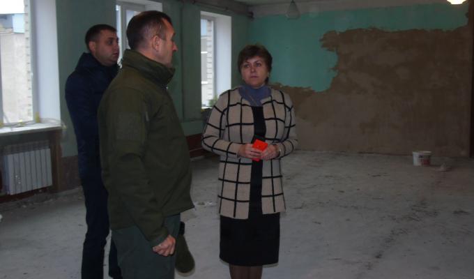 Голова перевірив хід ремонтних робіт Голова перевірив хід ремонтних робіт