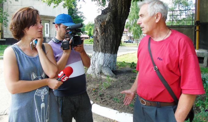 Журналісти 5 каналу відвідали Попасну. Журналісти 5 каналу відвідали Попасну.