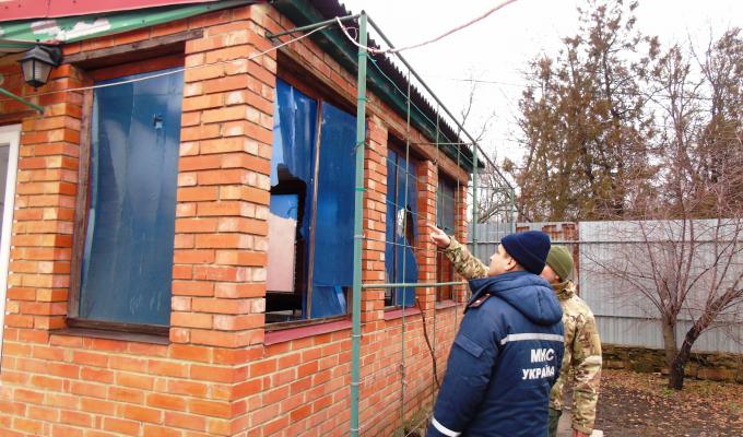 Попаснянський район зазнав чергового обстрілу Попаснянський район зазнав чергового обстрілу