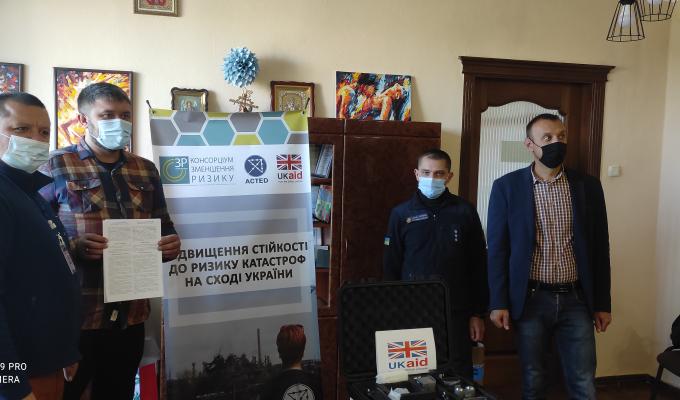 Попаснянській громаді передано квадрокоптер