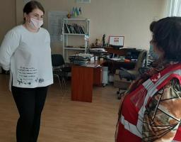 Катерина Колесникова відвідала представництва Товариства Червоного Хреста України у Рубіжному і Сєвєродонецьку