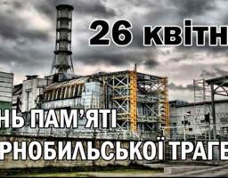 Сьогодні Міжнародний день памʼяті про Чорнобильську катастрофу