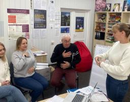 В рамках місячника обізнаності про ментальне здоровʼя для співробітників Франківського хабу проведено тренінг з основ психологічної самодопомоги