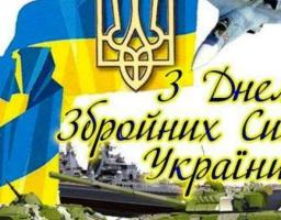 Привітання виконуючого обов’язки голови – керівника районної військово-цивільної адміністрації з Днем Збройних Сил України