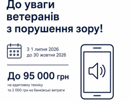 95 тисяч гривень на адаптивну техніку