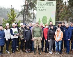 4 листопада на Кремінщині провели чергову акцію з посадки лісу в межах національного проєкту «Зелена країна»