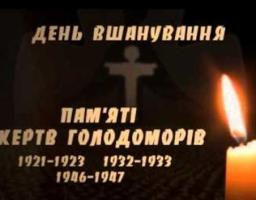 Звернення голови Попаснянської райдержадміністрації - керівника районної військово-цивільної адміністрації Сергія Шакуна з нагоди вшанування пам'яті жертв Голодоморів