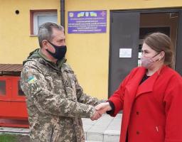 Катерина Колесникова відвідала військовий ліцей у м. Кремінна