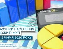 Розрахунки населення за спожиті ЖКП за I півріччя 2020 року